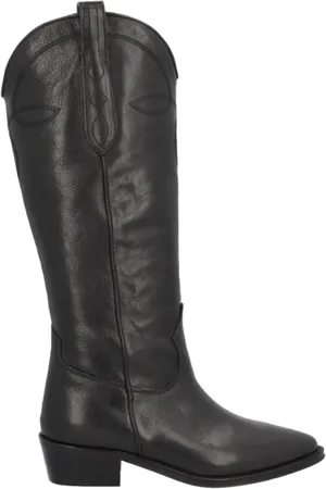 Alpe Buty, Kobieta, Czarny, 36 EU, Czarny Casual Skórzany Damski But