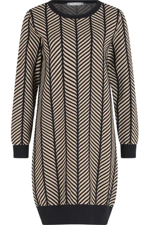 Betty & Co Sukienki, Kobieta, Czarny, S, Sweter z wzorem Jacquard