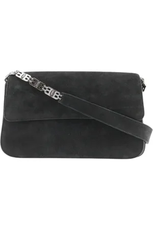 Bally Pre-owned, Kobieta, Czarny, ONE SIZE, Zamsz, Pre-owned Suede shoulder-bags