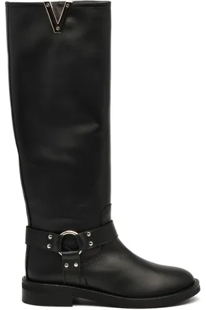 Via Roma Buty, Kobieta, Czarny, 37 1/2 EU, Czarny Skórzany But