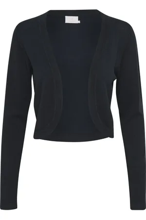 Kaffe Swetry, Kobieta, Niebieski, XL, Nylon, Midnight Marine Bolero Sweater