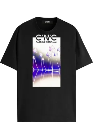 Costume National Koszulki, Mężczyzna, Czarny, 2XL, Męski Regular T-Shirt