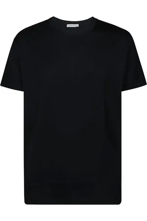 Paolo Pecora Koszulki, Mężczyzna, Niebieski, S, Klasyczny T-shirt z bawełny
