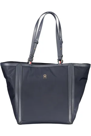 Tommy Hilfiger Torebki, Kobieta, Niebieski, ONE SIZE, Poliester, Niebieska torba na ramię z regulowanymi uchwytami