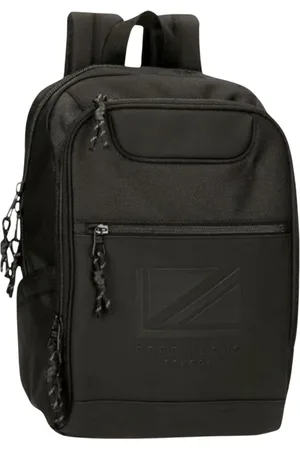 Pepe Jeans Torebki, unisex, Czarny, ONE SIZE, Elegancki plecak z przegródką na laptopa