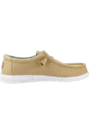 Hey dude Buty, Mężczyzna, Beżowy, 44 EU, Laced Buty z Kanwy