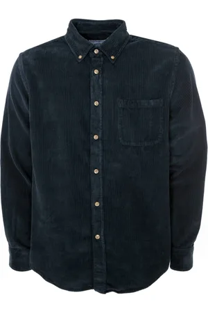 Portuguese Flannel Koszule, Mężczyzna, Niebieski, M, Kordowy Koszula z guzikami