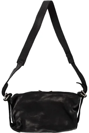 GUIDI Torebki, Kobieta, Czarny, ONE SIZE, Czarna Skórzana Torba na Ramię