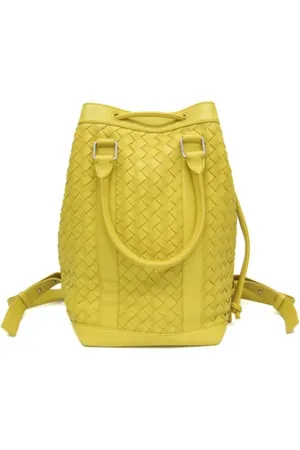 Bottega Veneta Pre-owned, Kobieta, Żółty, ONE SIZE, Skóra, Pre-owned Leather backpacks