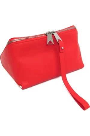 Bottega Veneta Pre-owned, Kobieta, Czerwony, ONE SIZE, Skóra, Pre-owned Leather clutches