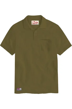 MC2 SAINT BARTH Koszulki, Mężczyzna, Zielony, S, Zielone T-shirty i Pola