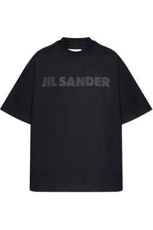 Jil Sander Koszulki, Kobieta, Czarny, XL, T-shirt z logo