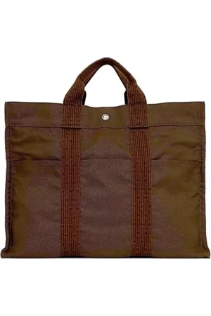 Hermès Pre-owned, unisex, brązowy, ONE SIZE, Pre-owned Canvas handbags