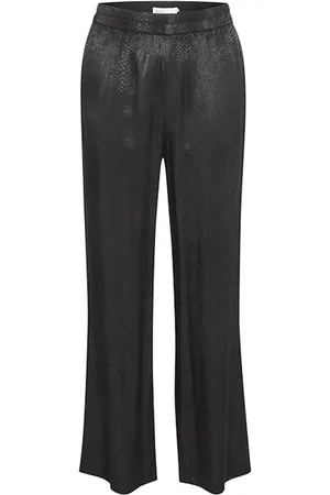 Karen by Simonsen Spodnie, Kobieta, Czarny, XS, Meteorite Straight Leg Spodnie