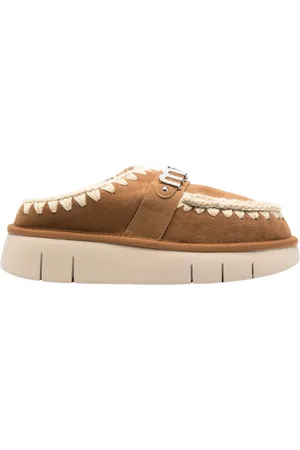 Mou Buty, Kobieta, brązowy, 36 EU, Metalowe Chodaki Bounce Cognac Styl