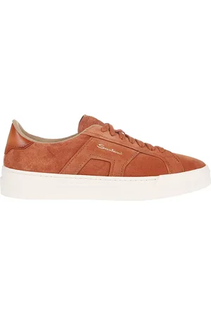 santoni Buty, Mężczyzna, brązowy, 43 1/2 EU, Sneakers z podwójną sprzączką