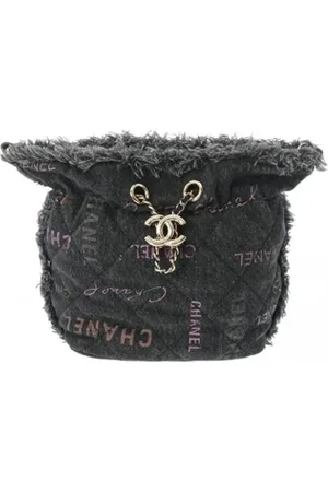 CHANEL Pre-owned, Kobieta, Czarny, ONE SIZE, Denim, Pre-owned Denim chanel-bags