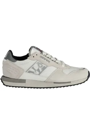 Napapijri Buty, Mężczyzna, Biały, 42 EU, Skóra, Biae Sneakersy z Kontrastujcymi Akcentami