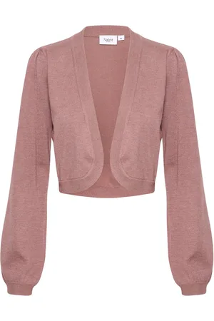 Saint Tropez Swetry, Kobieta, Różowy, XL, Bolero Sweter Antler Melange