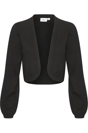 Saint Tropez Swetry, Kobieta, Czarny, XS, Czarny Sweter Bolero