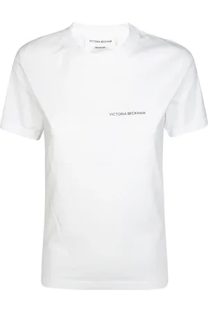 Victoria Beckham Koszulki, Kobieta, Biały, S, Koszulka z logo