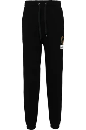 Moschino Spodnie, Mężczyzna, Czarny, L, Spodnie z mieszanki bawełny