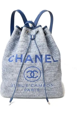 CHANEL Pre-owned, Kobieta, Niebieski, ONE SIZE, Denim, Pre-owned Canvas backpacks