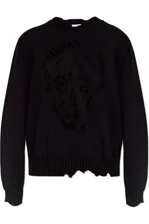 Alexander McQueen Swetry, Mężczyzna, Czarny, M, Sweter z logo