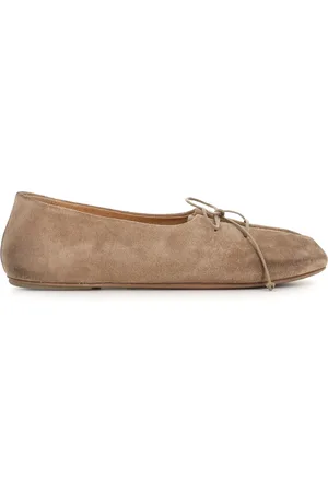 MARSÈLL Buty, Kobieta, brązowy, 40 EU, Zamsz, Brązowe Baletki zamszowe