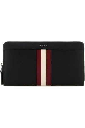 Bally Akcesoria, Mężczyzna, Czarny, ONE SIZE, Klasyczny Czarny Portfel Skórzany