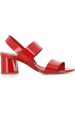 ROBERTO DEL CARLO Buty, Kobieta, Czerwony, 38 EU, Czerwone Skórzane Sandały