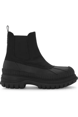 Ganni Buty, Kobieta, Czarny, 39 EU, Czarne buty outdoorowe Chelsea