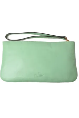 VALENTINO Pre-owned, Kobieta, Zielony, ONE SIZE, Skóra, Pre-owned Leather clutches