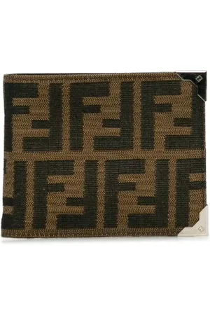 Fendi Pre-owned, Kobieta, brązowy, ONE SIZE, Pre-owned portfele płócienne