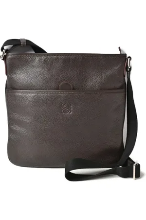 Loewe Pre-owned, Mężczyzna, brązowy, ONE SIZE, Skóra, Pre-owned skórzane torby na ramię