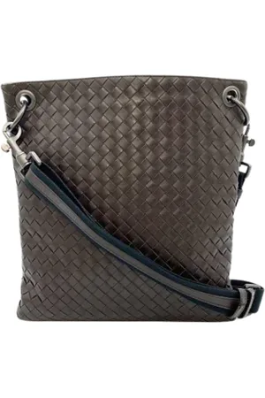 Bottega Veneta Pre-owned, Mężczyzna, brązowy, ONE SIZE, Skóra, Pre-owned Leather crossbody-bags