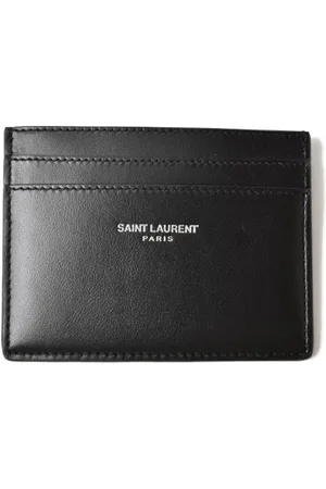 Saint Laurent Pre-owned, Mężczyzna, Czarny, ONE SIZE, Skóra, Pre-owned skórzane portfele