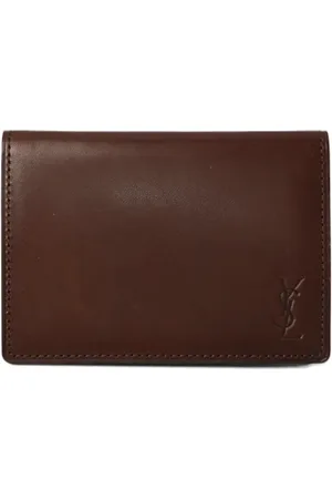 Saint Laurent Pre-owned, Mężczyzna, brązowy, ONE SIZE, Skóra, Pre-owned skórzane portfele