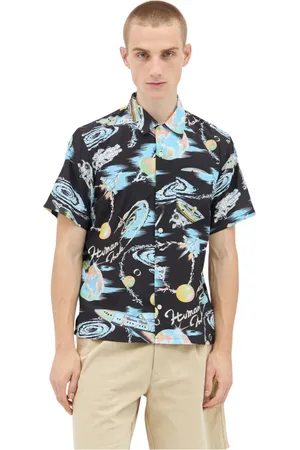 HUMAN MADE Koszule, Mężczyzna, Wielobarwność, L, Rayon, Kosmiczna Koszula Aloha