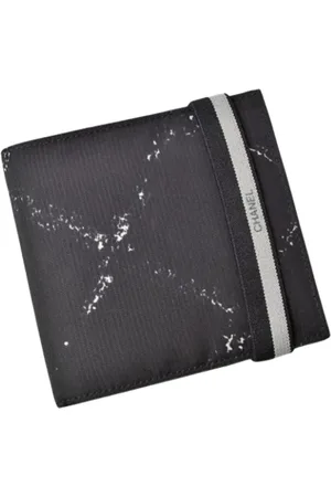 CHANEL Pre-owned, Mężczyzna, Czarny, ONE SIZE, Nylon, Pre-owned portfele płócienne