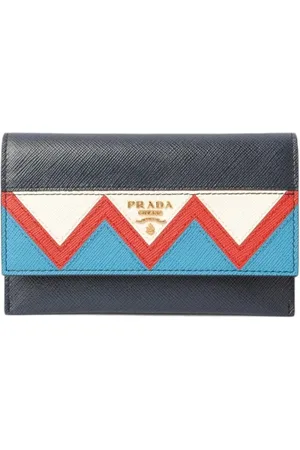 Prada Pre-owned, Mężczyzna, Niebieski, ONE SIZE, Skóra, Pre-owned skórzane portfele