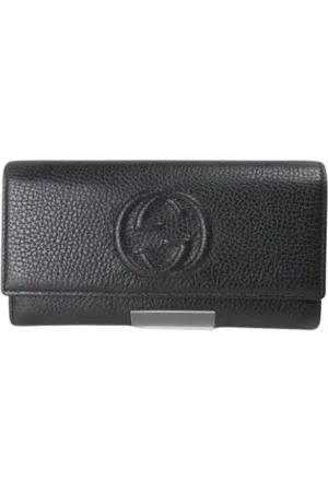 Gucci Pre-owned, Mężczyzna, Czarny, ONE SIZE, Skóra, Pre-owned skórzane portfele
