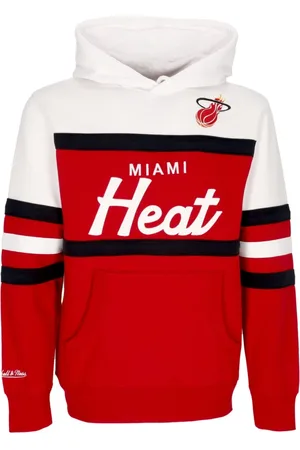 Mitchell & Ness Bluzy, Mężczyzna, Wielobarwność, S, Bluza Miami Heat NBA