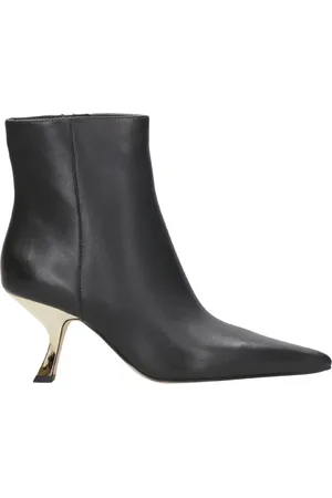 Michael Kors Buty, Kobieta, Czarny, 40 1/2 EU, Czarne Skórzane Spiczaste Botki