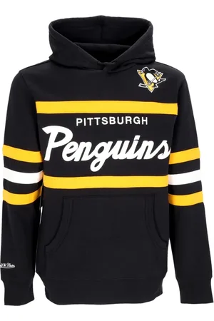 Mitchell & Ness Bluzy, Mężczyzna, Czarny, S, Bluza z kapturem Pittsburgh Penguins NHL
