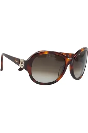 Salvatore Ferragamo Pre-owned, Kobieta, brązowy, ONE SIZE, Pre-owned Plastic sunglasses