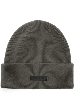 FEAR OF GOD Akcesoria, Mężczyzna, Czarny, ONE SIZE, Kaszmir, Czarna Czapka Beanie