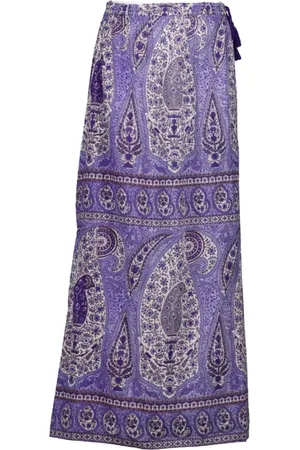 Antik Batik Spódnice, Kobieta, Fioletowy, M, Fioletowa Spódnica Tajar