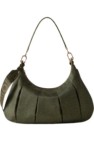 Borbonese Torebki, Kobieta, Zielony, ONE SIZE, Wojskowozielona Torba Hobo