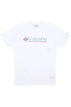 Columbia Koszulki, Mężczyzna, Biały, S, Valley Graficzny T-shirt Biały Męski